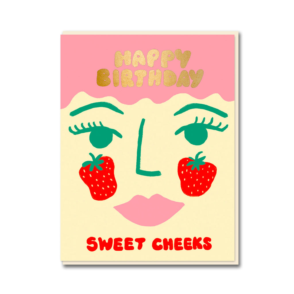 Emma Cooter Sweet Cheeks Birthday Card