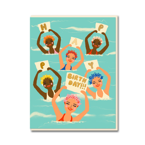 Emma Cooter Synchronised Girls Birthday Card