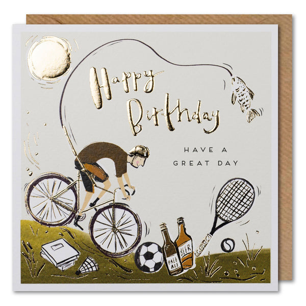 Paperlink - Fever Pitch - Sports Scene Birthday Card