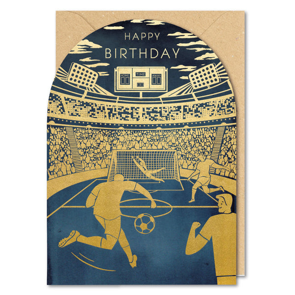 Paperlink Globe Trotter - Football Birthday Card