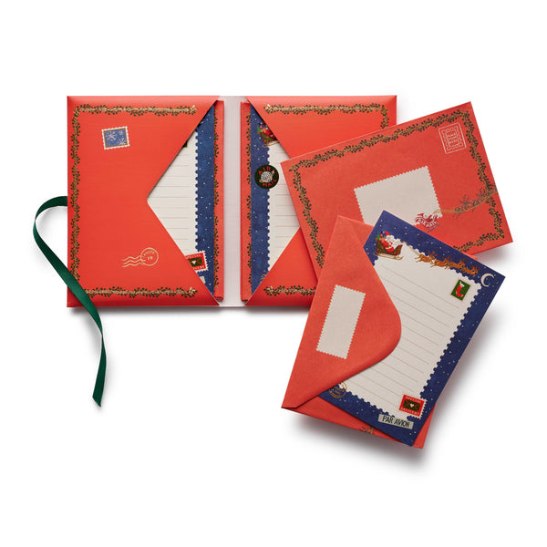 Red letter-sized envelopes with decorative elements on a white background