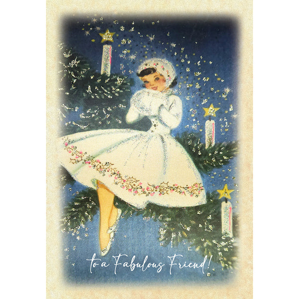 Counting Stars To a Fabulous Friend Christmas Card