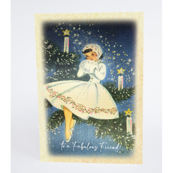 Counting Stars To a Fabulous Friend Christmas Card