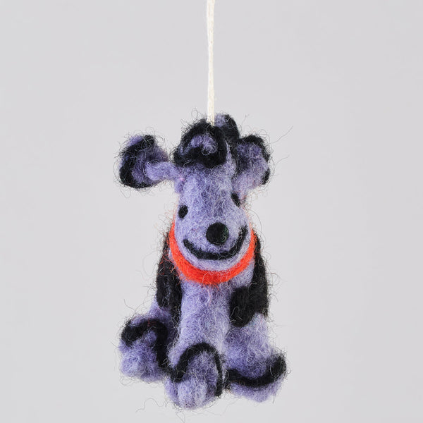 Cari Vander Yacht Fleur, the purple poodle Tree Decoration 