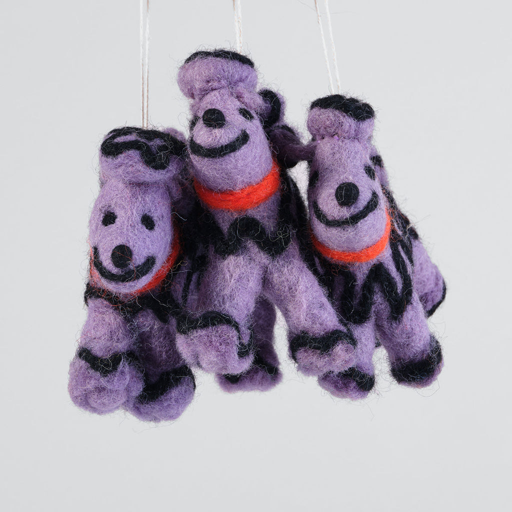 Cari Vander Yacht Fleur, the purple poodle Tree Decoration 