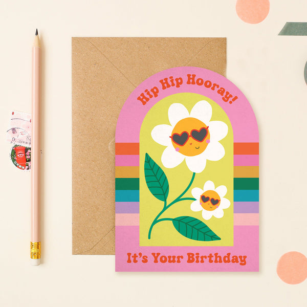Mifkins - Flower Power Birthday Card