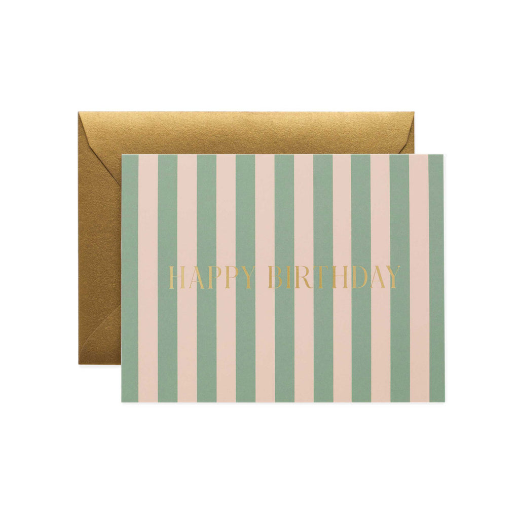 Rifle Paper Co. Cabana Stripe Birthday Card