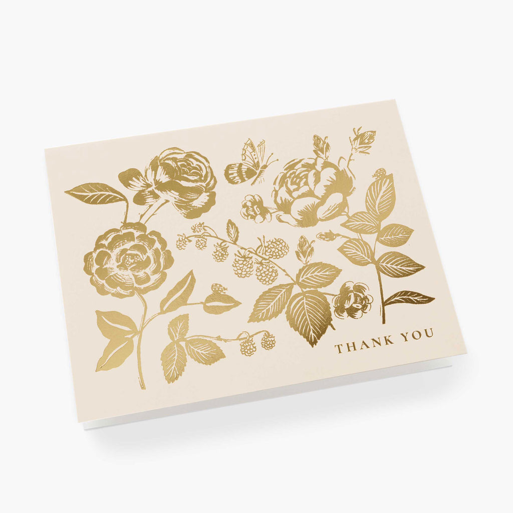 Rifle Paper Co. English Roses Thank You Card SET