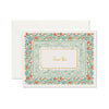 Floral border card with 'Thank You' text on a white background