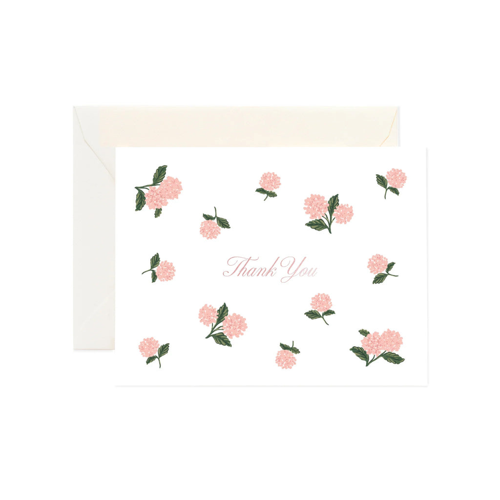 Rifle Paper Co. Pink Hydrangea Thank You Card