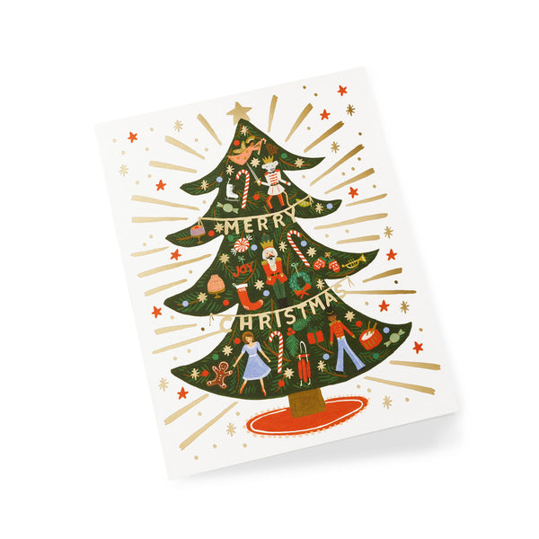 Rifle Paper Co. Nutcracker Tree Christmas Card SET