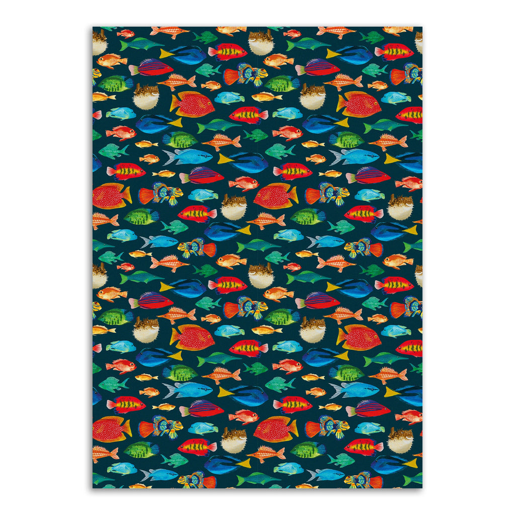 The Art File Fishes Gift Wrap