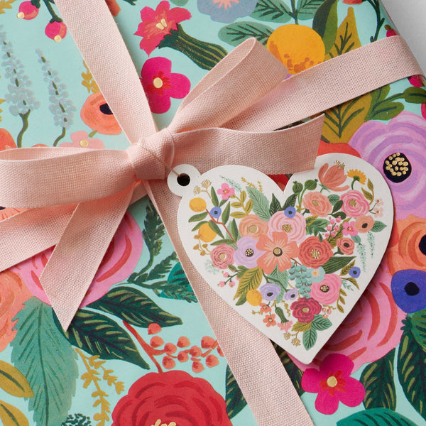 Rifle Paper Co. Die-Cut Gift Tags - Garden Party Floral Heart