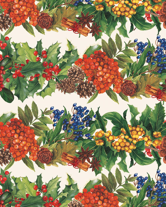 Grafiche Tassotti Bacche di Natale Gift Wrap
