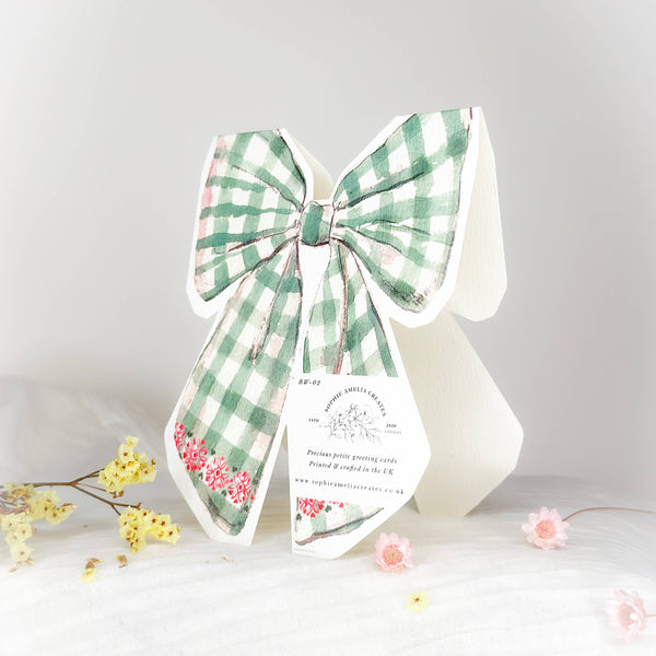 Sophie Amelia Creates - Season's Greetings Bow Christmas Card