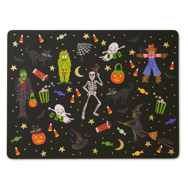 Rifle Paper Co. - Halloween Parade Set of 4 Cork Placemats