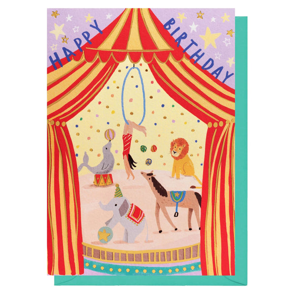 Louise Tiler Circus Birthday Card