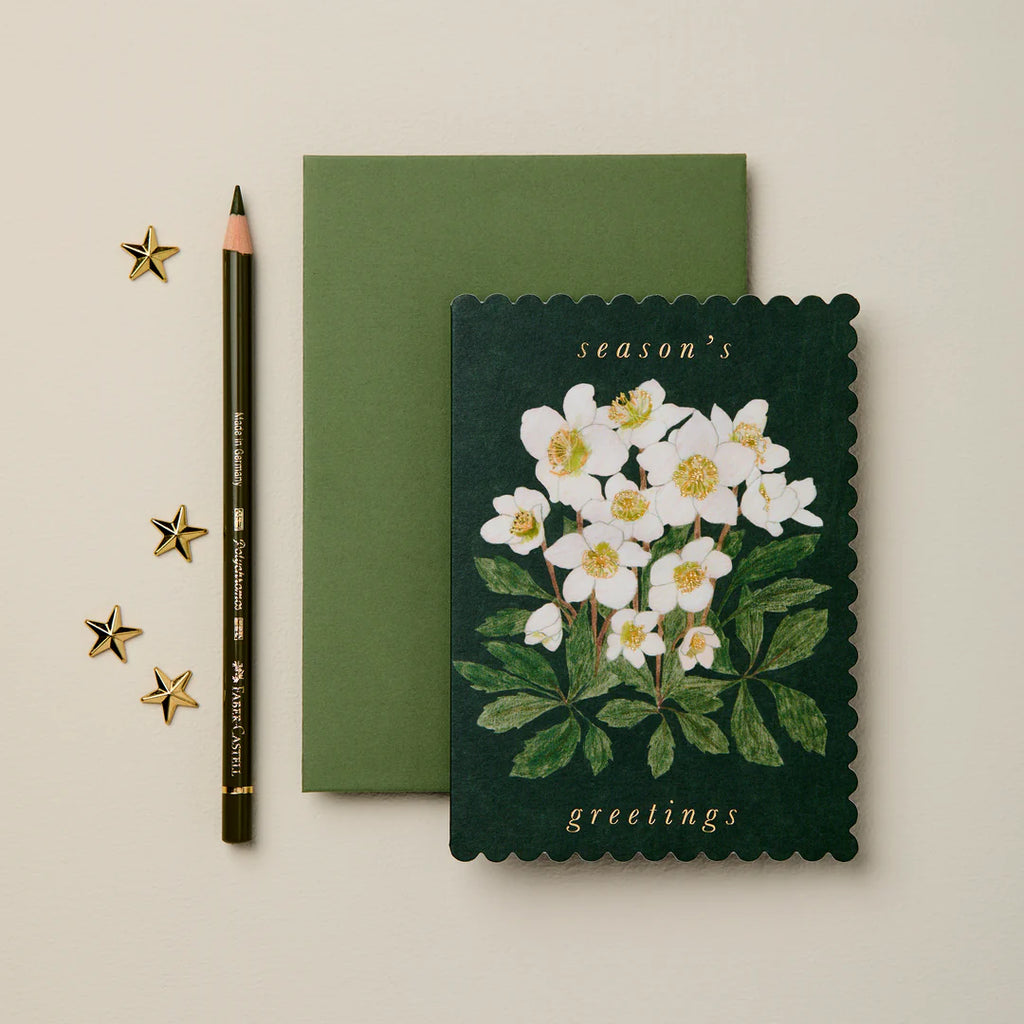 Wanderlust Paper Co. Hellebore 'Season's Greetings' Card