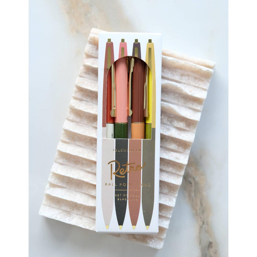 Idlewild Co. - Retro Pen Set of Four | Desert Tones