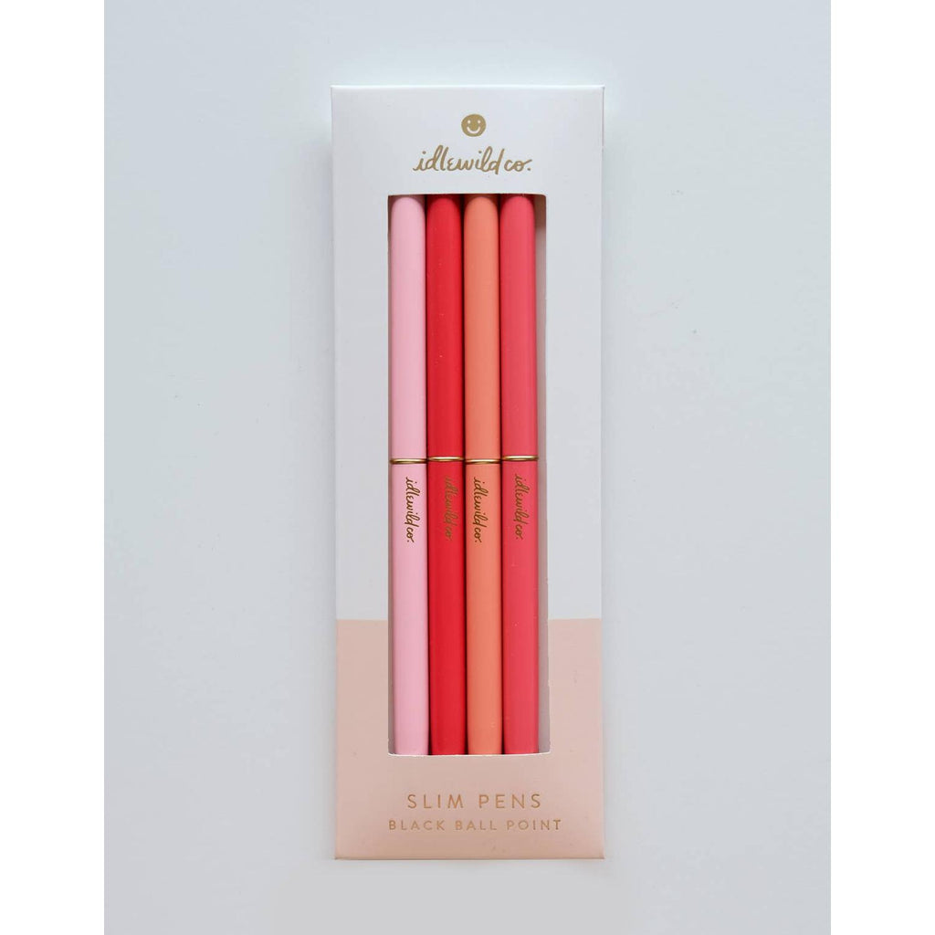 Idlewild Co. - Slim Pen, Set of Four | Spectrum Poppies (Reds)