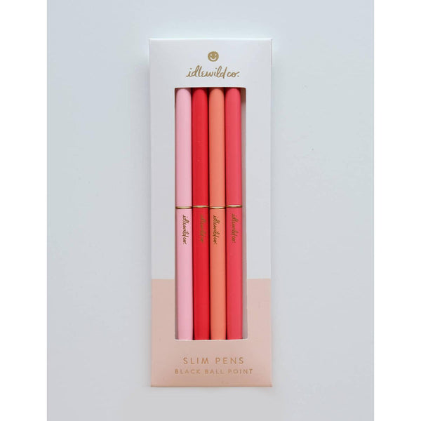 Idlewild Co. - Slim Pen, Set of Four | Spectrum Poppies (Reds)