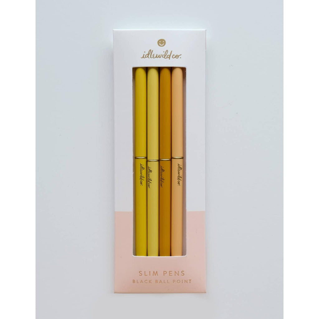 Idlewild Co. - Slim Pen, Set of Four | Spectrum Sunny Days (Yellows)