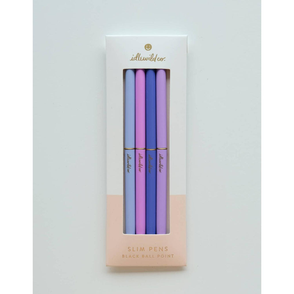 Idlewild Co. - Slim Pen, Set of Four | Spectrum Violets (Purples)