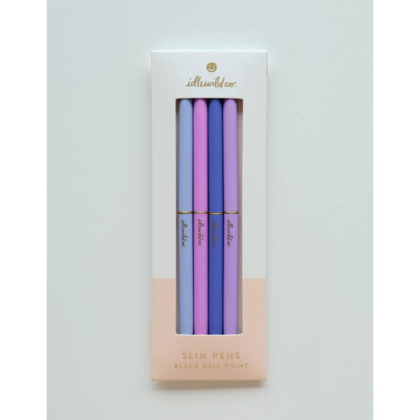 Idlewild Co. - Slim Pen, Set of Four | Spectrum Violets (Purples)