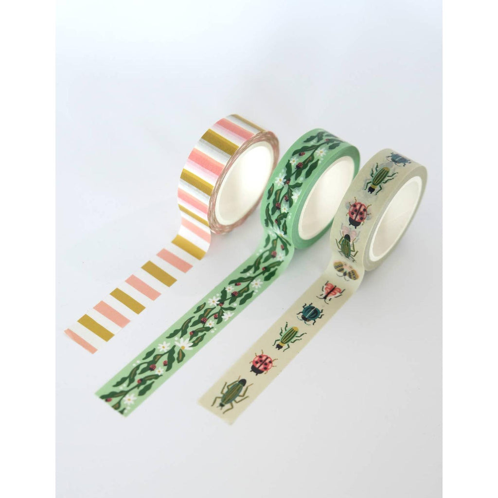 Idlewild Co. - Washi Tape, Set of 3 | Entomologist Garden