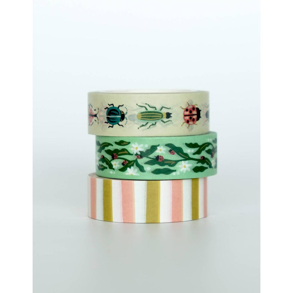 Idlewild Co. - Washi Tape, Set of 3 | Entomologist Garden
