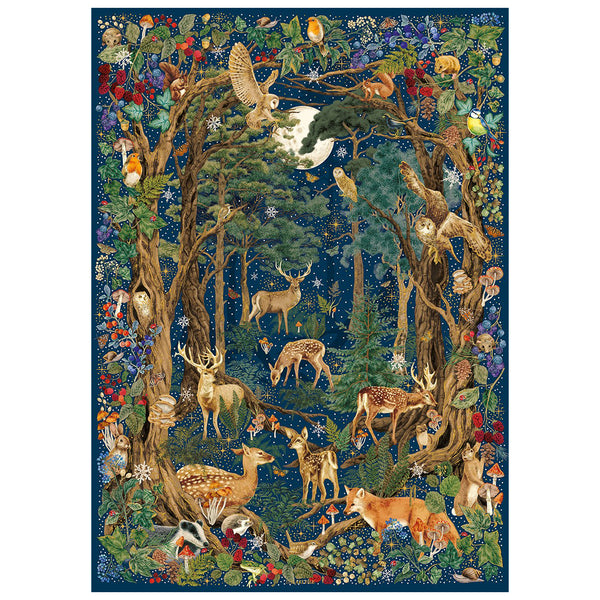 The Art File Into The Forest Luxury Christmas Gift Wrap