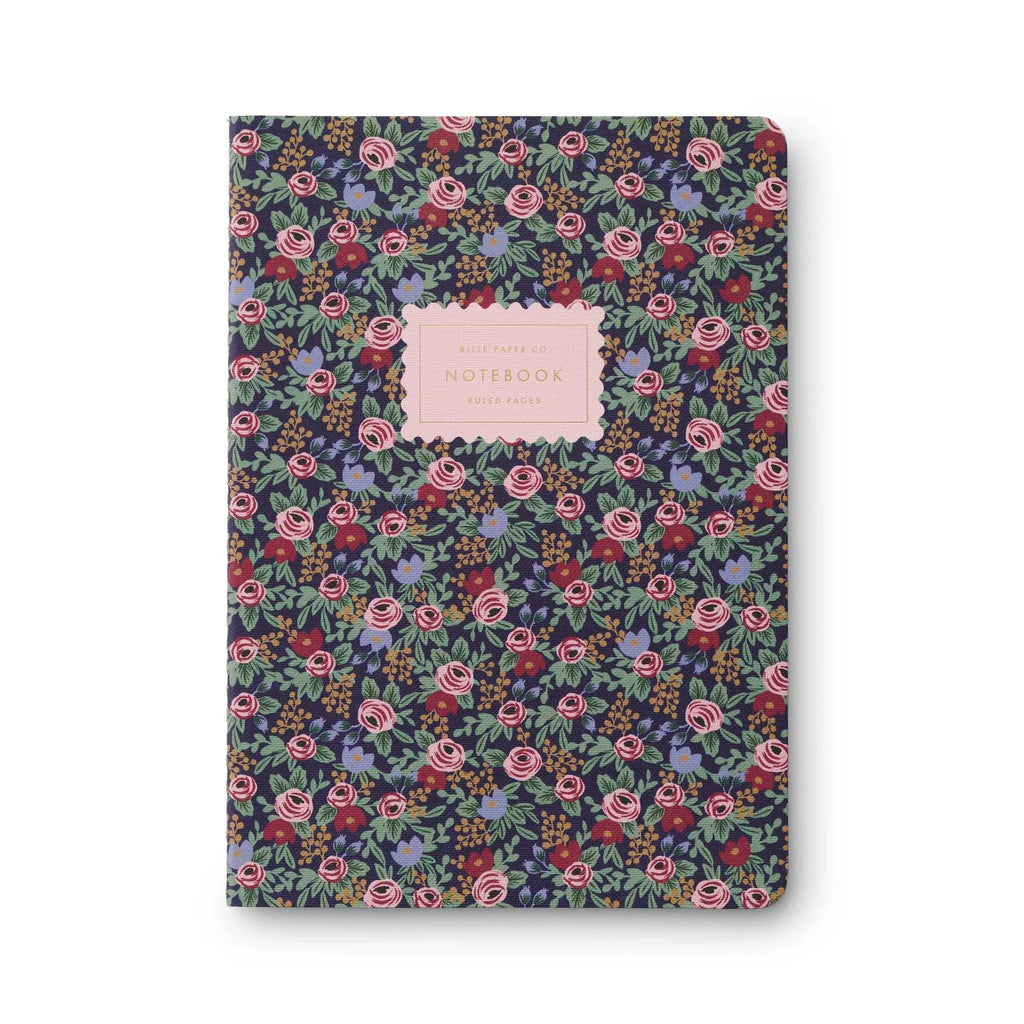 Rifle Paper Co. Set of 3 Stitched Notebooks - Rosa