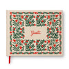 Rifle Paper Co. - Christmastide Pomegranate Embroidered Fabric Guest Book