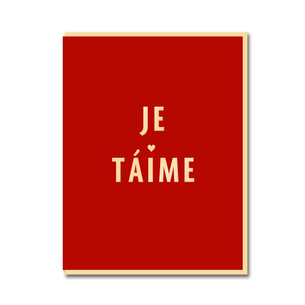 Darling Clementine French Twist Je T'aime Card