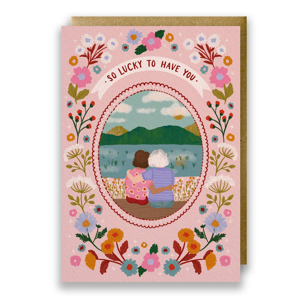 Jessie Maeve Studio - Lucky to Have You Friendship Card