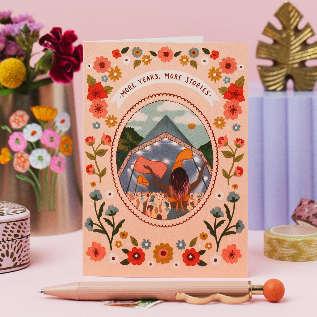 Jessie Maeve Studio - Music Festival Birthday Card