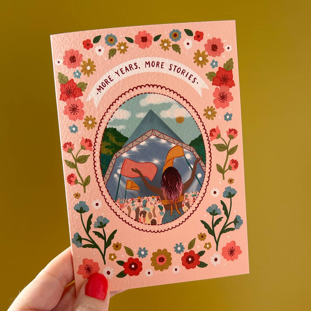 Jessie Maeve Studio - Music Festival Birthday Card