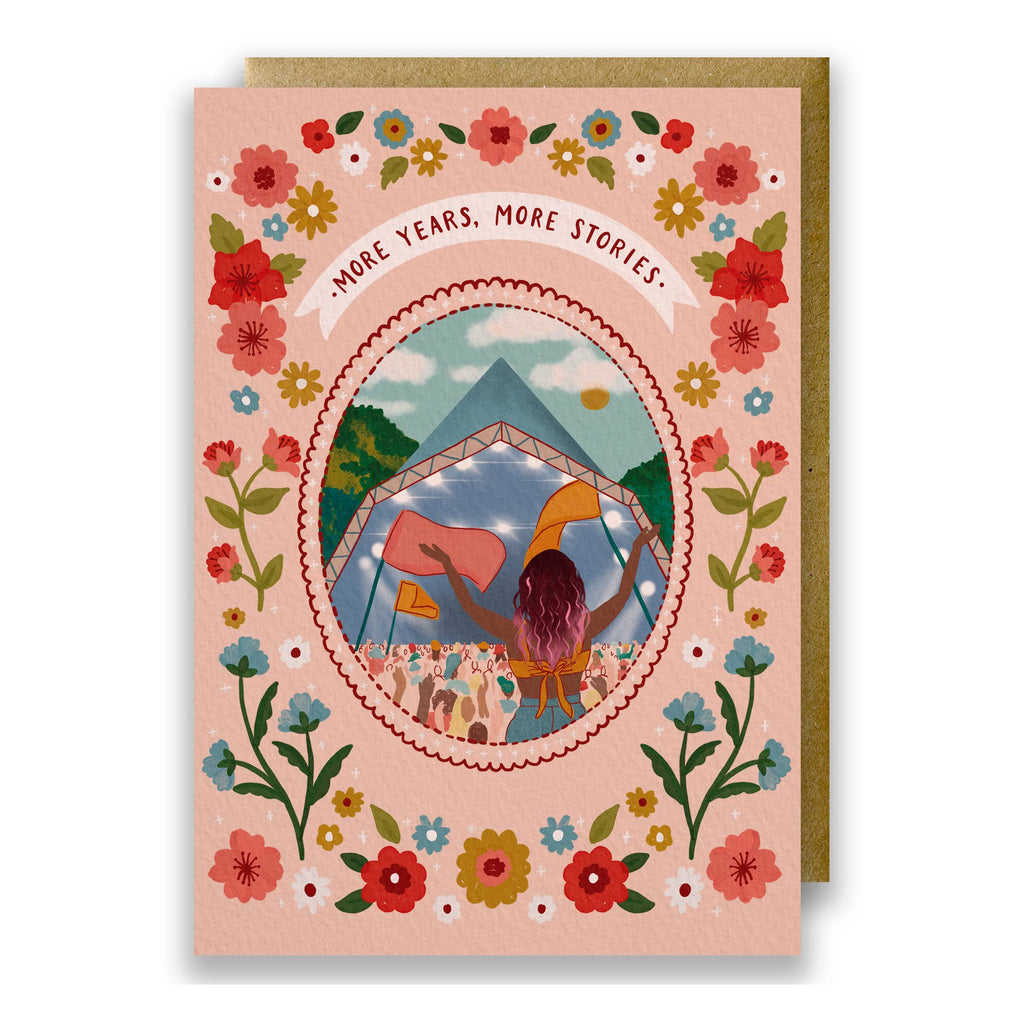 Jessie Maeve Studio - Music Festival Birthday Card