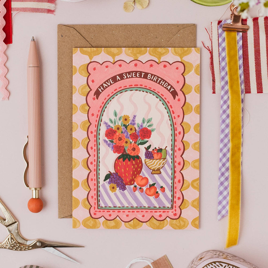 Jessie Maeve Studio - Strawberry Birthday Card