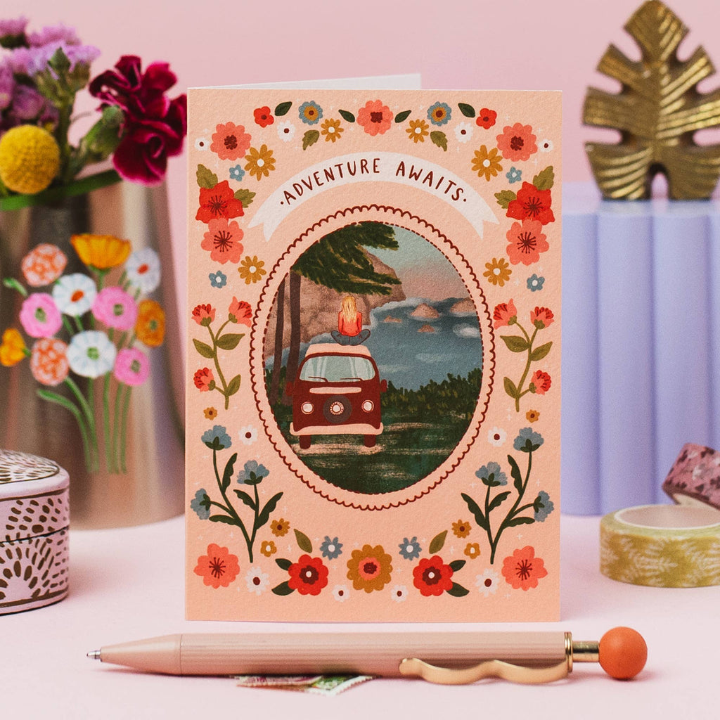 Jessie Maeve Studio - Wild Camping Goodbye & Good Luck Card
