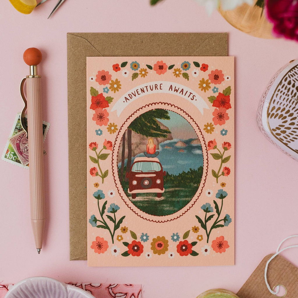 Jessie Maeve Studio - Wild Camping Goodbye & Good Luck Card