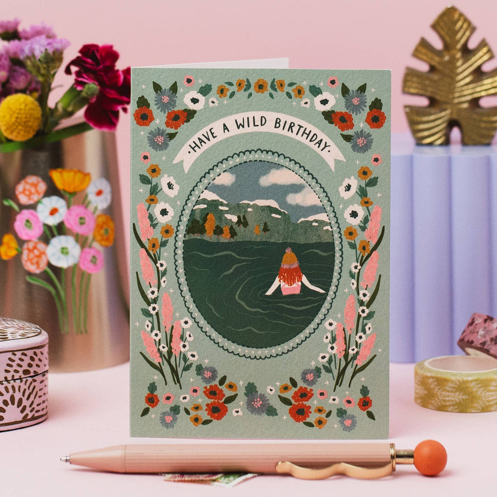 Jessie Maeve Studio - Wild Swimming Adventure Birthday Card