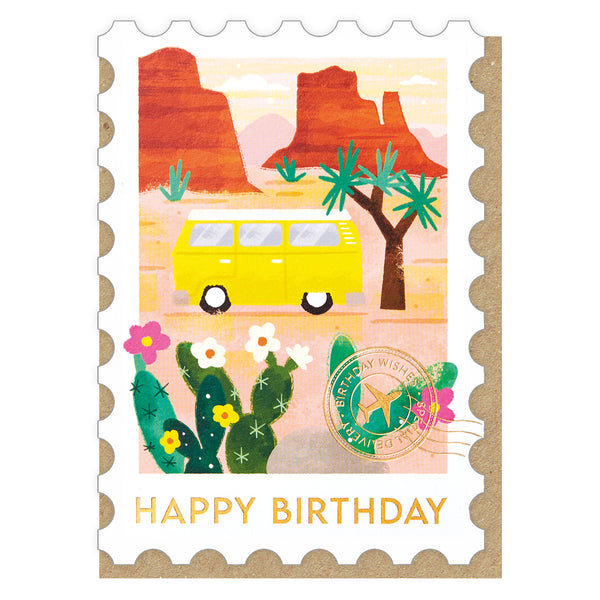 Stormy Knight Joshua Tree Stamp Birthday Card