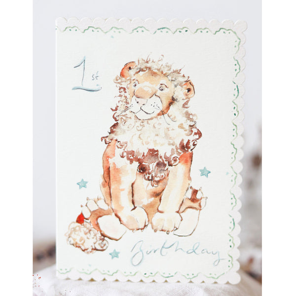Sophie Amelia Creates - 1st Birthday Lion Card