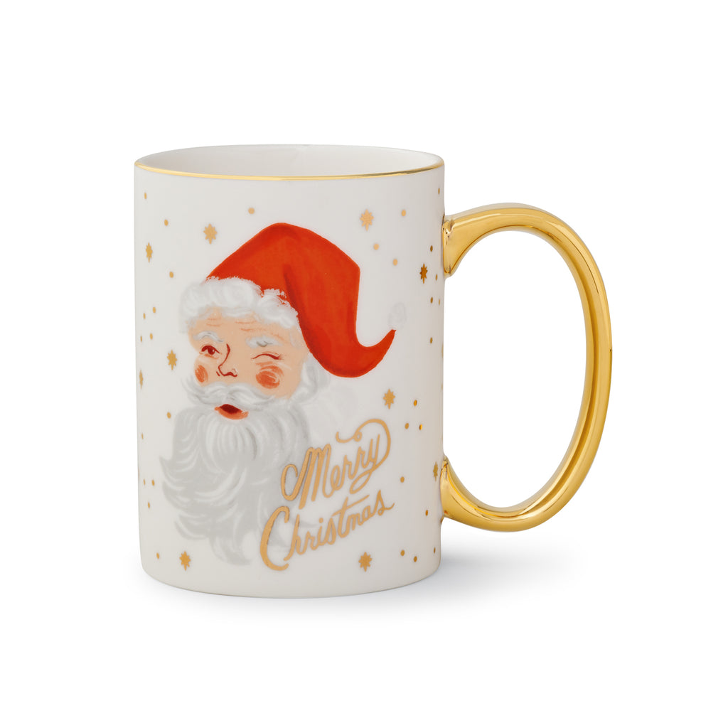 Rifle Paper Co. - Winking Santa Claus Porcelain Mug