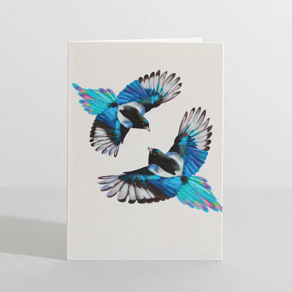 Magpie Bird Nature Lover Concertina Card