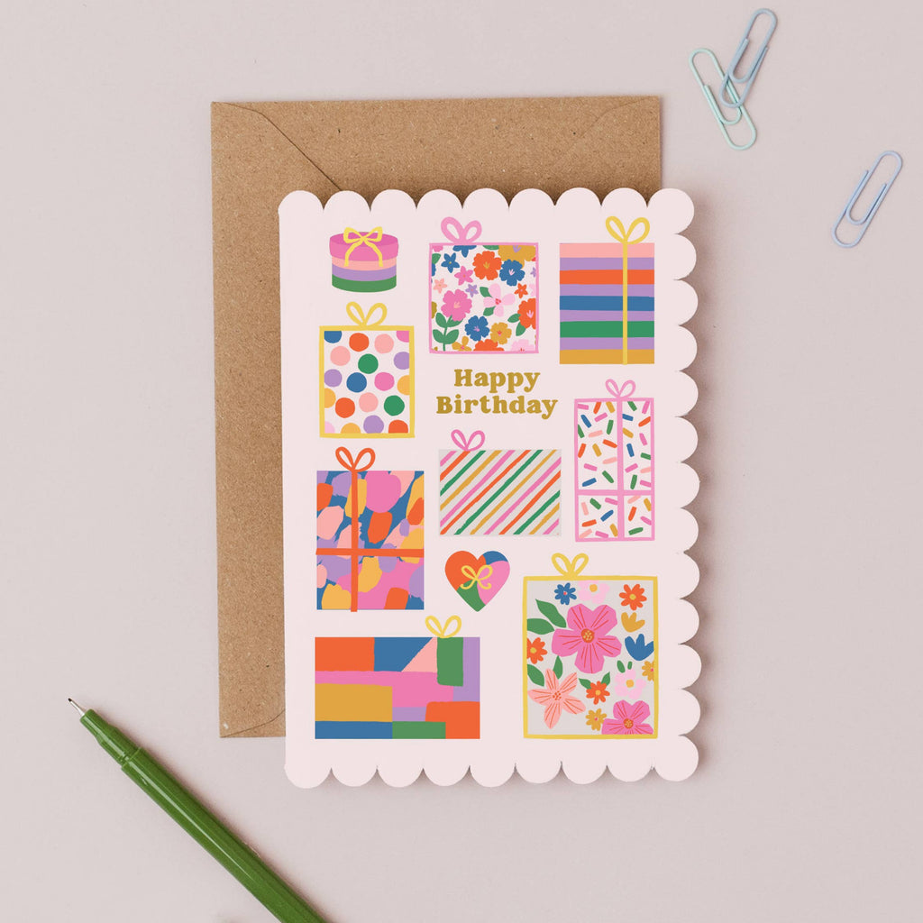 Mifkins - Gorgeous Gifts Birthday Card 
