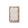 Floral notepad with 'Notes' text on a white background