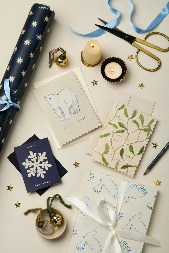 Wanderlust Paper Co. Mistletoe 'Merry Christmas' Card