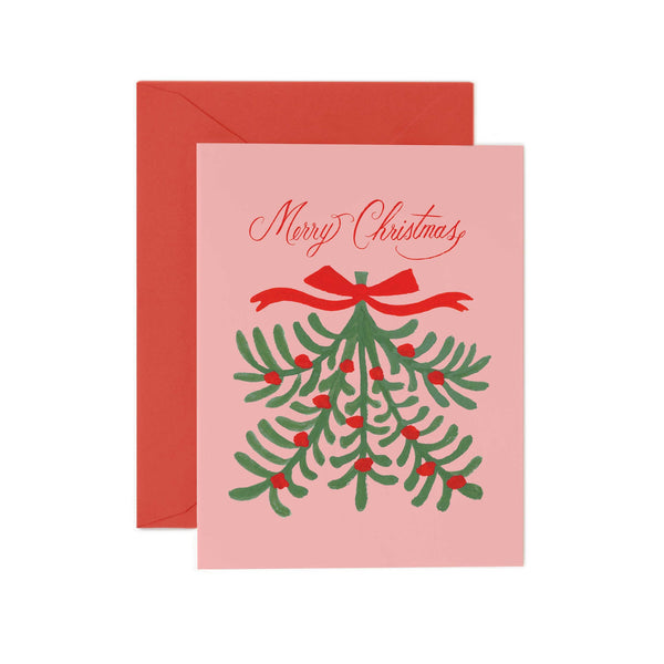 Rifle Paper Co.  Merry Christmas Mistletoe Card SET